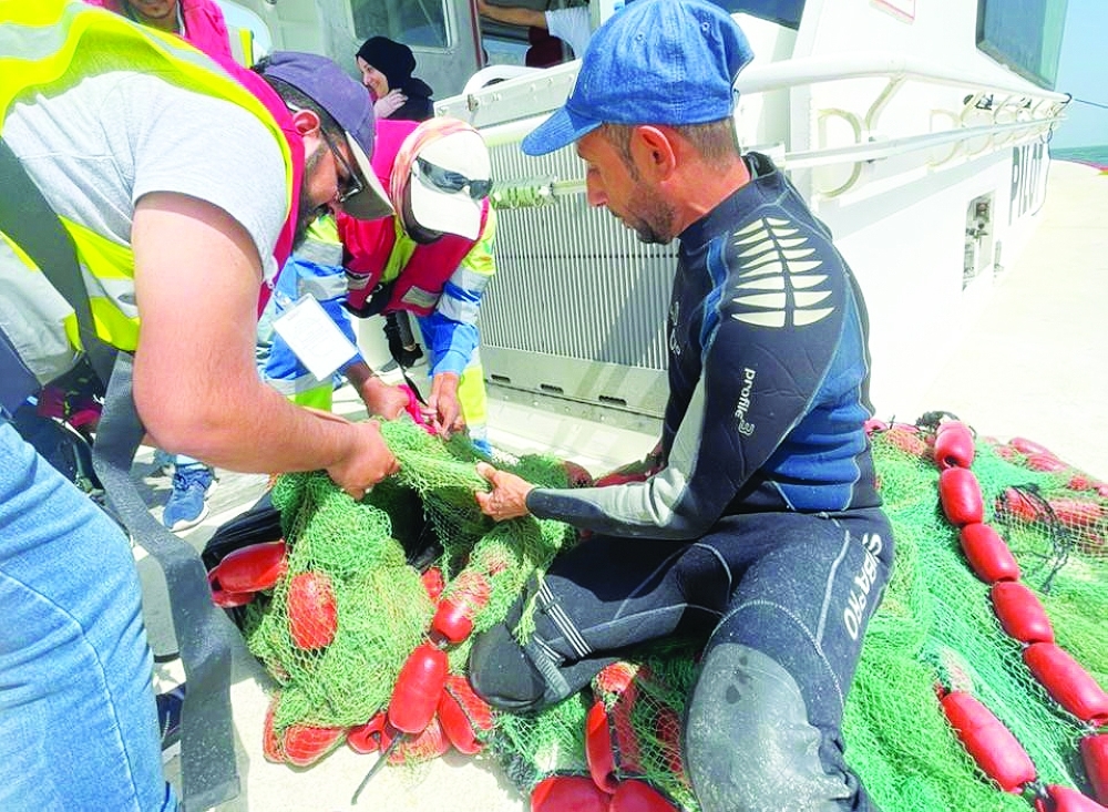 OPAZ clean-up yields 1 tonne of fish net waste at Duqm