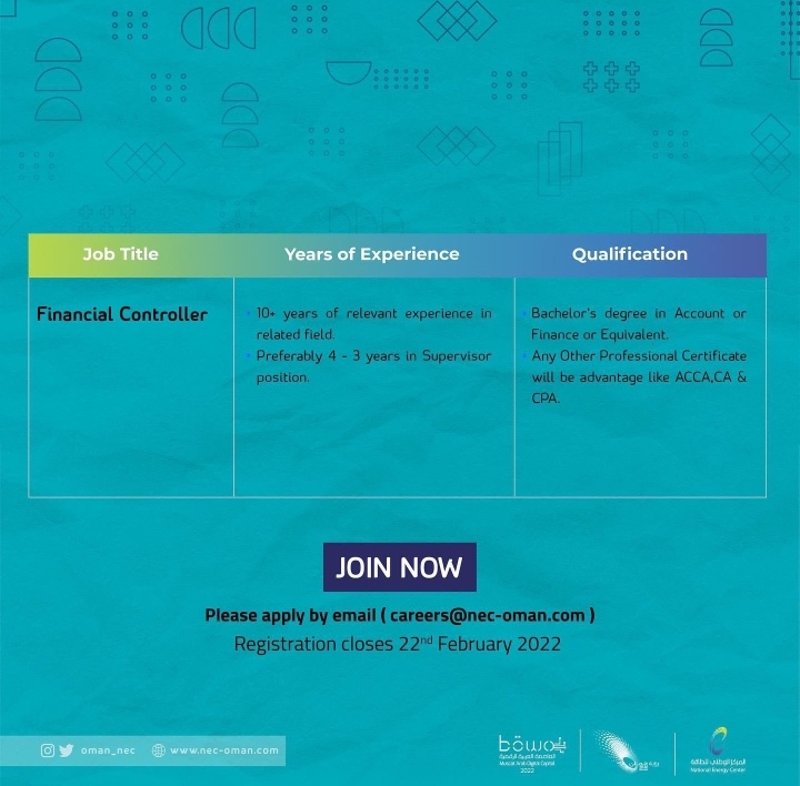 المركز الوطني للطاقة يعلن وظائف شاغرة 4 IMG ٢٠٢٢٠٢١٥ ١٤٠٦٠٨