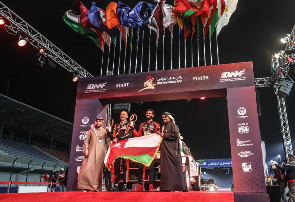 عبدالله الرواحي ثانيًا في رالي قطر الدولي