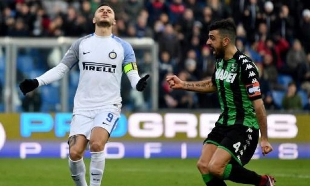 إنتر ميلان يخسر بملعبه أمام ساسولو بالدوري الإيطالي