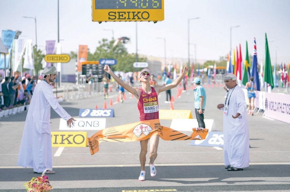 الصين تستحوذ على سباقات اليوم الأول لبطولة العالم للمشي «مسقط 2022»