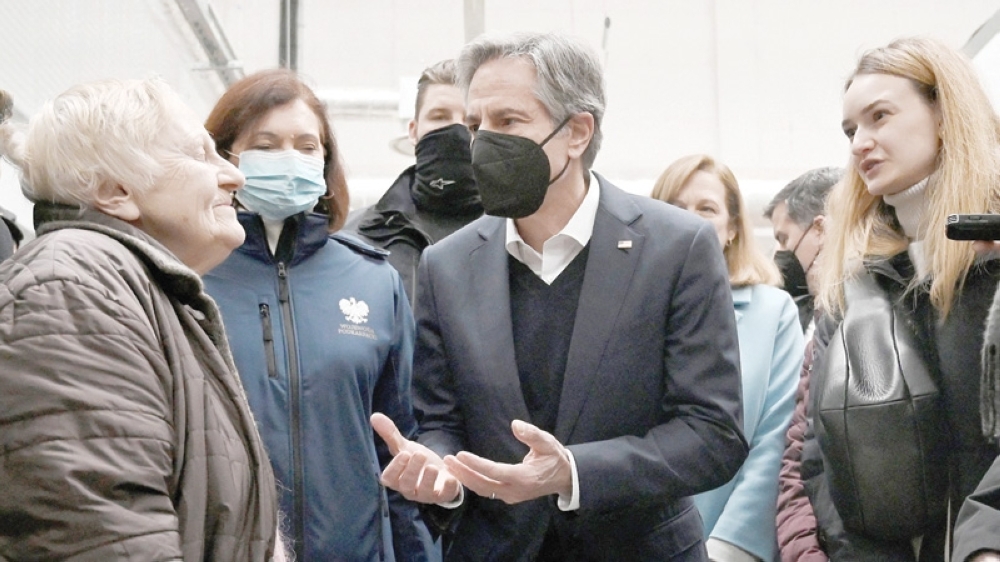 Blinken in Poland for talks on security, refugees