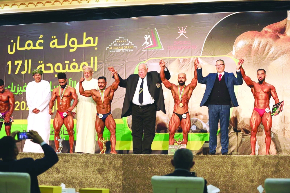 ختام بطولة عٌمان المفتوحة لبناء الأجسام والفيزيك بالبريمي