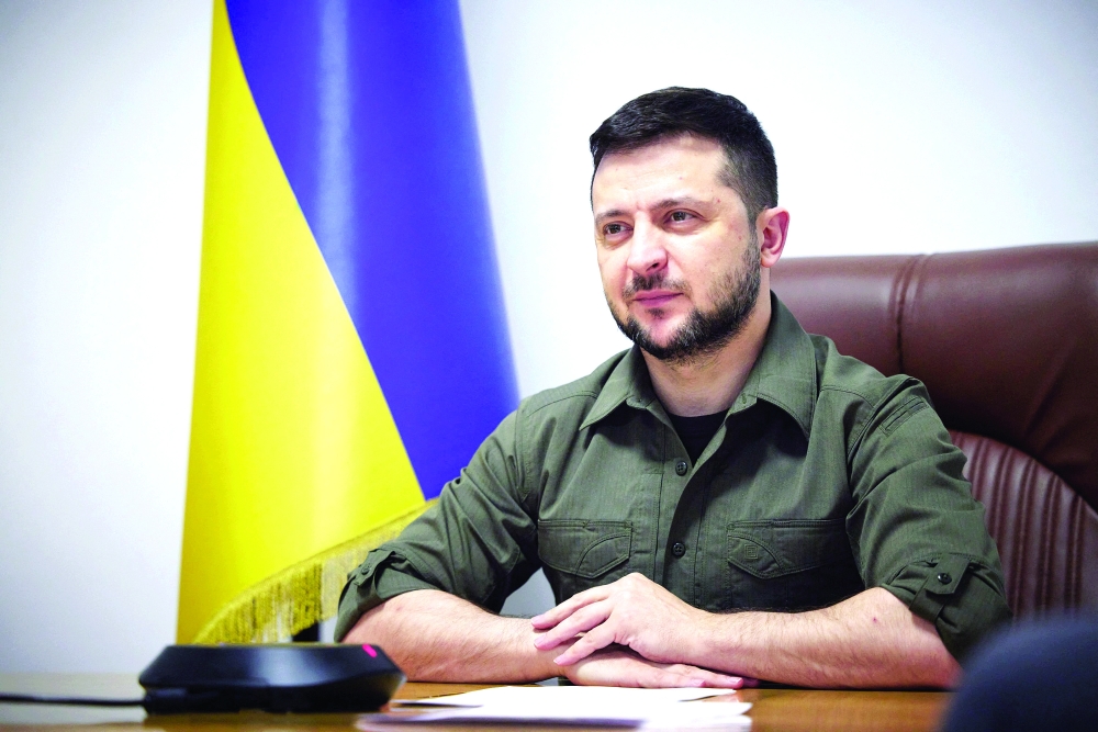 زيلينسكي مستعد للتفاوض مباشرة مع بوتين حول” دونباس والقرم” مقابل وقف الحرب