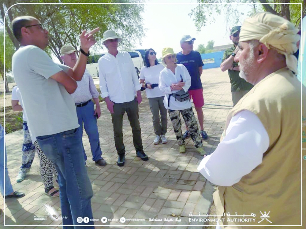 وفد نمساوي يتعرف على مكونات حديقة السليل الطبيعية