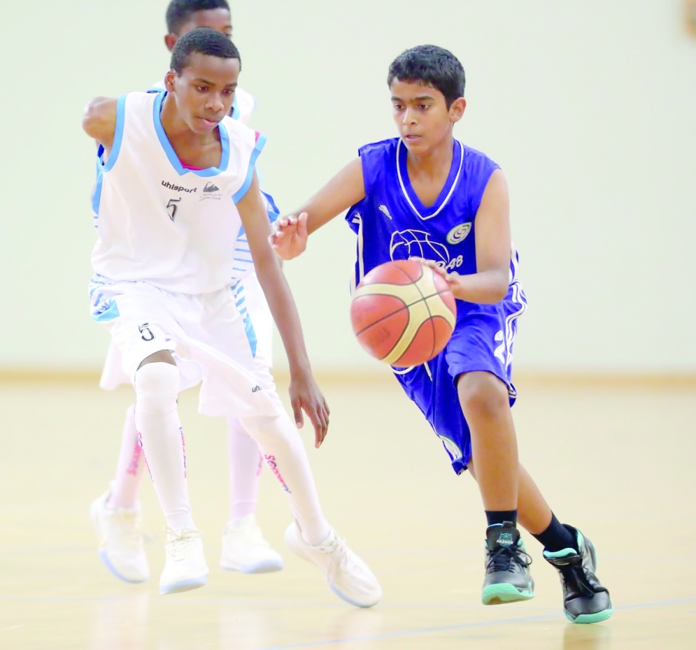 فوز المضيبي وقريات بدوري الشباب للسلة