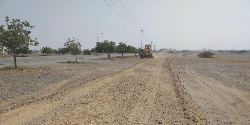 بدء تنفيذ مشروع ازدواجية طريق لوى الرابط بين طريق الباطنة وطريق الباطنة السريع