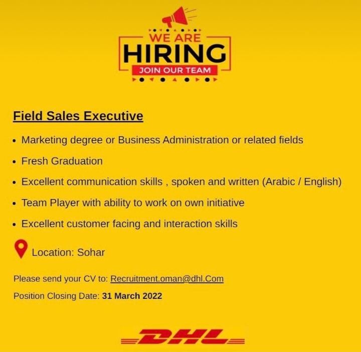 شركة دي أتش أل تعلن وظيفة شاغرة 2 IMG ٢٠٢٢٠٣١٥ ٢٣٠٨١٩