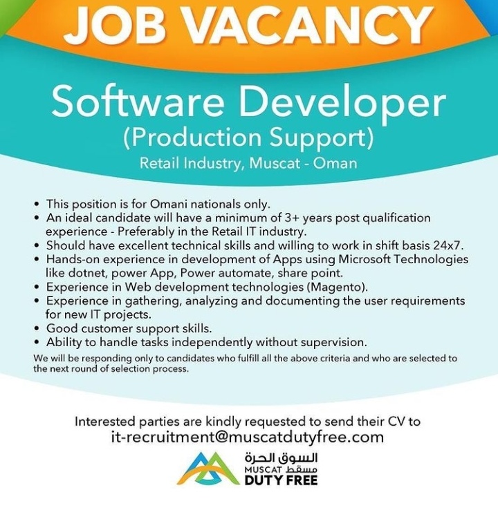 السوق الحرة مسقط تعلن وظائف شاغرة 2 IMG ٢٠٢٢٠٣١٦ ٠٠١٤١٥