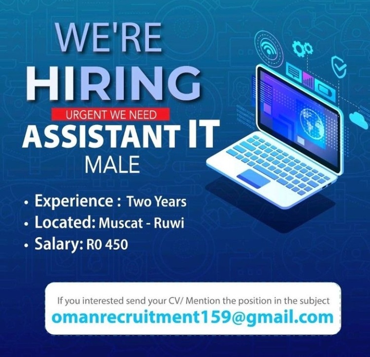 شركة في مسقط تعلن وظيفة شاغرة 2 IMG ٢٠٢٢٠٣٢٤ ١٢٠٦٤٩
