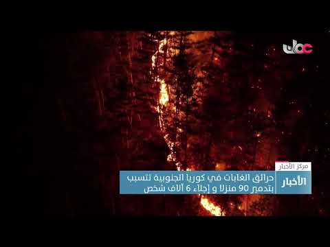 حرائق الغابات في كوريا الجنوبية تتسبب بتدمير 90 منزلا و إجلاء 6 آلاف شخص