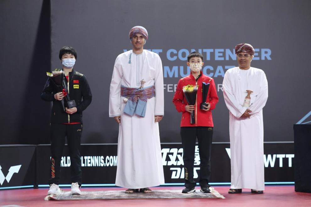 الصيني ليانج بطلًا لبطولة عُمان الدولية لكرة الطاولة