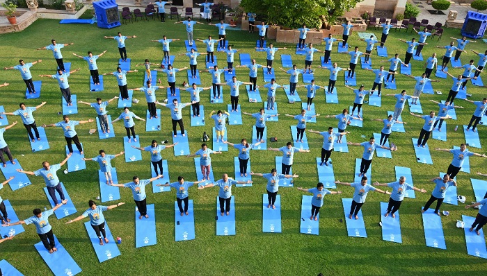 8th International Day of Yoga  Launch of ‘Muscat Yog Mahotsav 2022 – 75 Days, 75 Events’