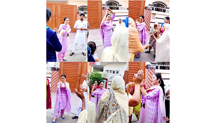 Shehnaaz Gill's giddha with elderly neighbours in her 'pind' wins hearts