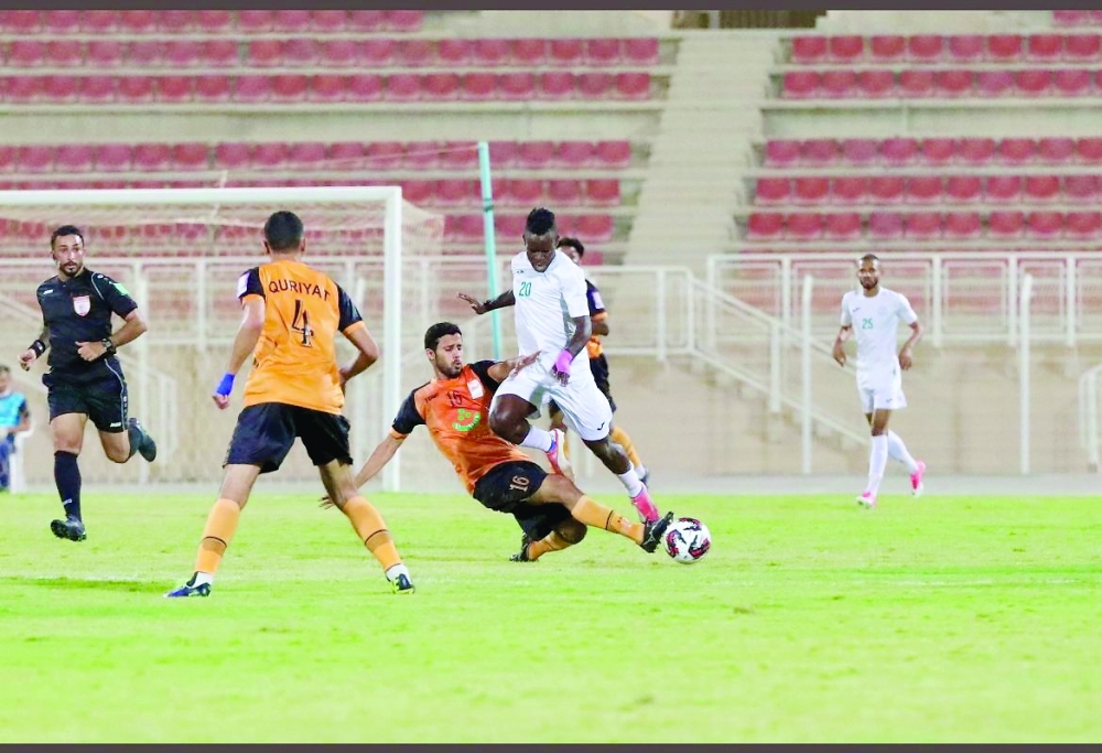 العروبة يعود بقوة ويتأهل لدوري عمانتل بثلاثة في شباك قريات