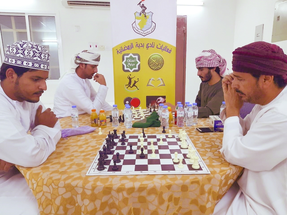ختام الدور الأول لبطولة الشطرنج ببدية