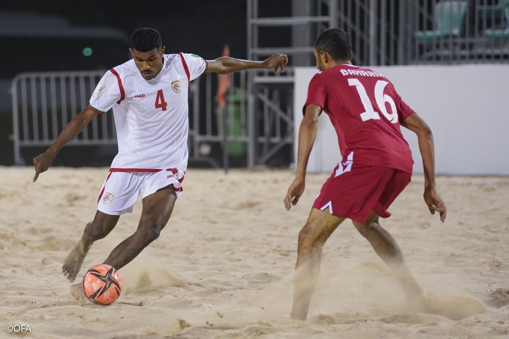 منتخب قدم الشاطئية يحقق فوزه الثالث على التوالي على البحرين