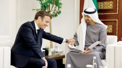 New UAE president holds talks wiht Macron