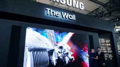 كشفت شركة سامسونج النقاب عن The Wall 2022 ، أحدث شاشاتها التجارية الصغيرة بتقنية LED