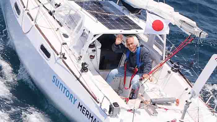 83-year-old Japanese crosses Pacific on a sailboat