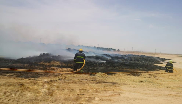 Vehicle fire doused in Oman