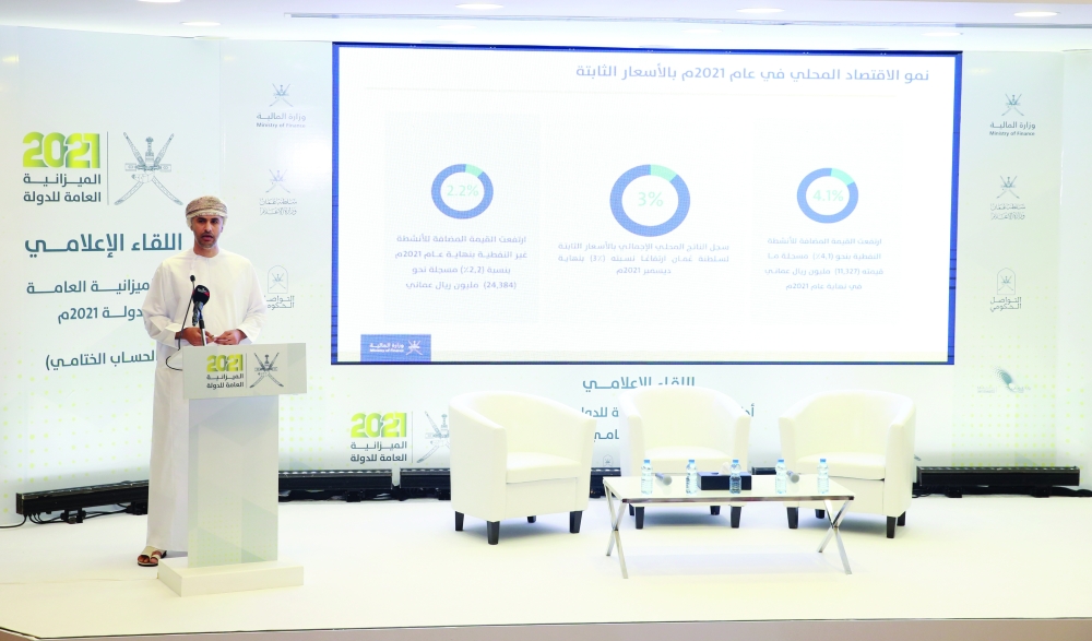 “المالية”: ارتفاع الإيرادات الفعلية للميزانية العامة للدولة لعام 2021 بنسبة 29.6% مسجلة 11.195 مليار ريال مقارنة بتقديرات الميزانية المعتمدة