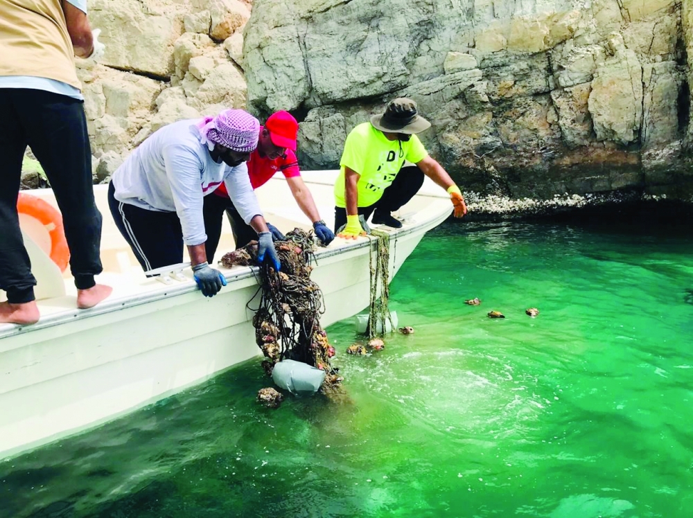 تنظيف بيئة الشعاب المرجانية بخصب