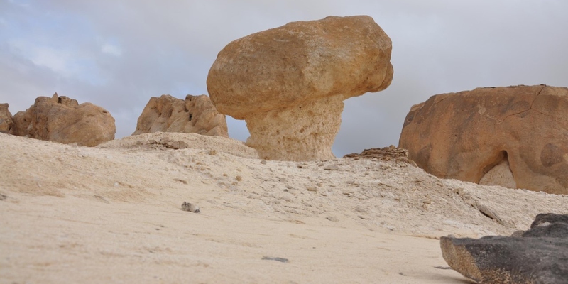 حديقة الصخور بالدقم .. أعجوبة جيولوجية شكلتها الطبيعة