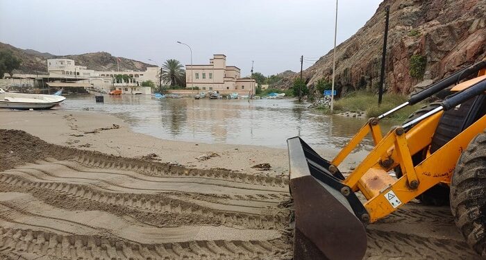 Accumulated water being removed from residential areas, roads in Dhofar