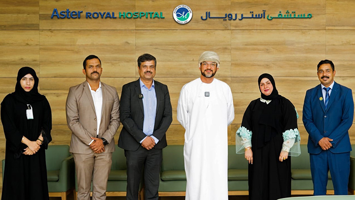 President of Muscat Municipality visits Aster Royal Hospital