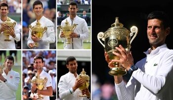 Djokovic tames Kyrgios to continue Wimbledon love story