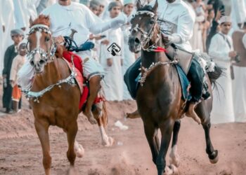 مشاركة واسعة في سباق الخيل بسمد الشأن