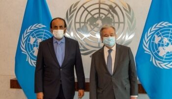 Diplomatic affairs undersecretary confers with UN Secretary General