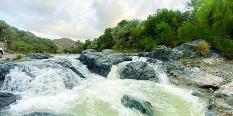 الأمطار تعزز المنسوب الجوفي للمياه في أودية وأفلاج لوى 1 الأمطار تعزز المنسوب الجوفي للمياه في أودية وأفلاج لوى