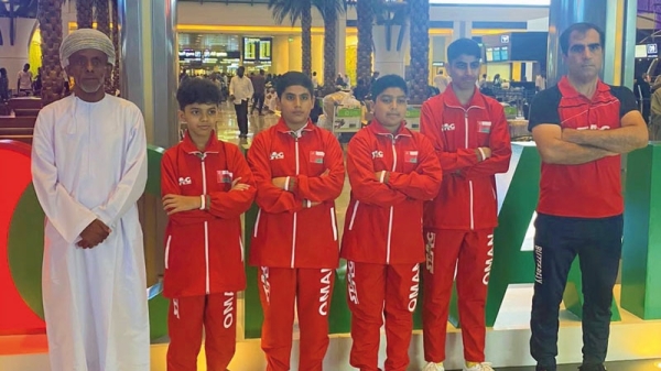 Oman TT team paddlers taking part in West Asian Table Tennis Championship in Jordan