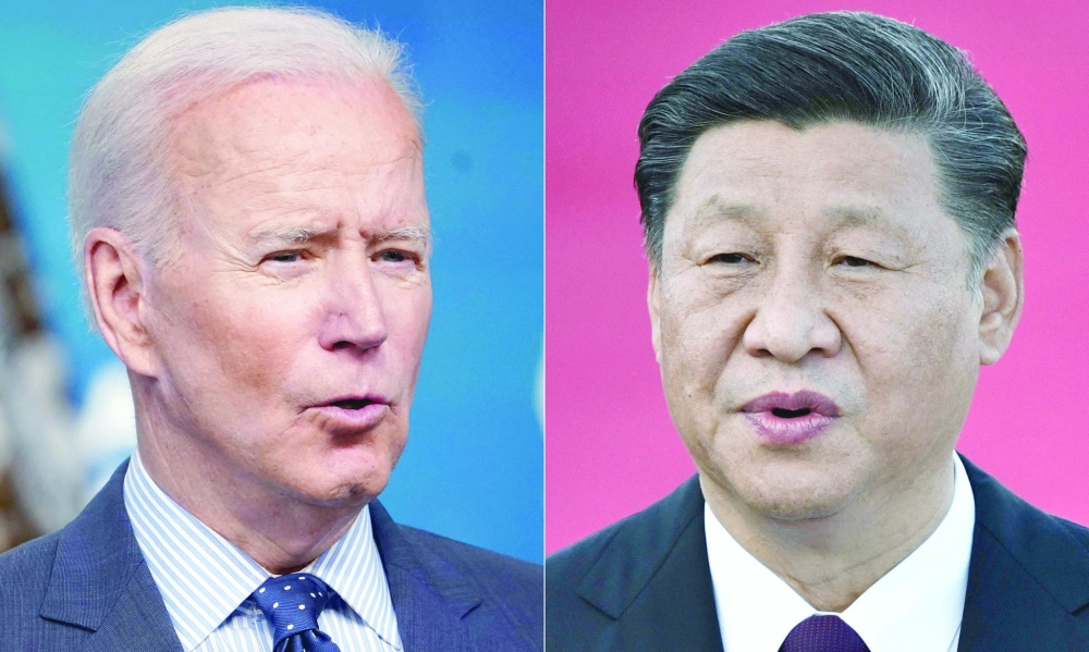 في محاولة لإبقاء التنافس بينهما تحت السيطرة
بايدن ونظيره الصيني يبحثان ملف تايوان والخلافات التجارية