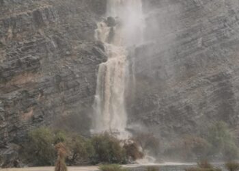 ولاية العوابي تشهد أمطارًا بين الغزيرة والمتوسطة