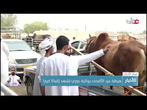 هبطة عيد الأضحى بولاية عبري تشهد إقبالا كبيرا