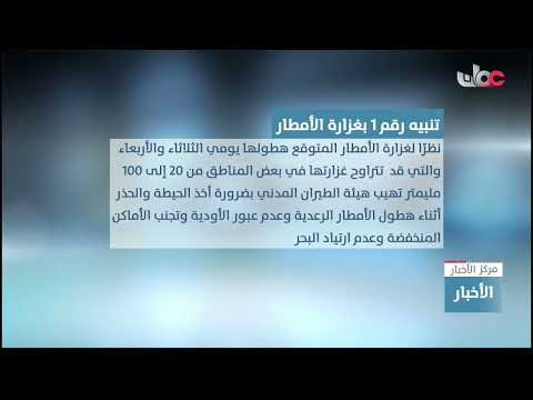 الأرصاد العمانية تصدر التنبيه الأول بغزارة الأمطار يومي الثلاثاء والأربعاء