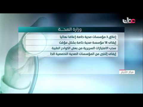 وزارة الصحة تغلق وتوقف 21 مؤسسة صحية خاصة وتوجه إنذارات ل66 مؤسسة أخرى لعدم التزامها بمعايير الجودة