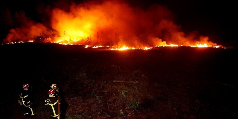 فرق الإطفاء التشيكية تكافح حريقًا في الحديقة الوطنية