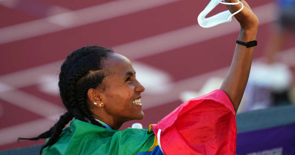 الإثيوبية  تسيجاي تحرز ذهبية سباق خمسة آلاف متر ببطولة العالم لألعاب القوى