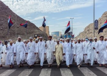 بعثة الحج العسكرية تؤدي المناسك