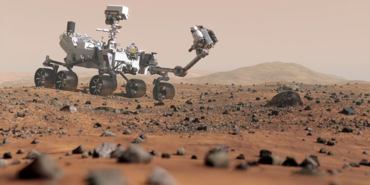 مركبة فضائية متحركة ترصد جسمًا غريبًا على المريخ 1 مركبة فضائية متحركة ترصد جسمًا غريبًا على المريخ