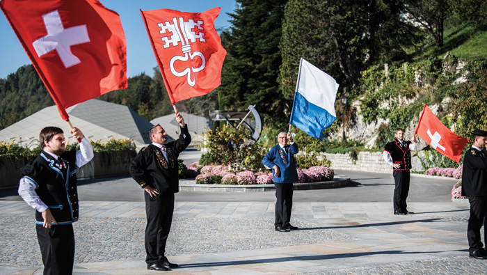 Switzerland  celebrates  national day in style