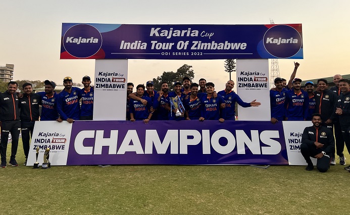 Clinical India outplay Zimbabwe, win third ODI by 13 runs to clinch series 3-0