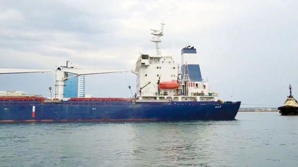 ‘Glimmer of hope’ as Ukraine grain ship leaves Odesa