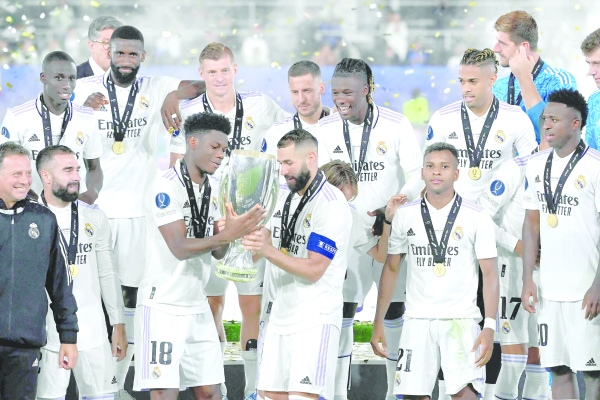 Real Madrid lift fifth UEFA Super Cup 8 Real Madrid lift fifth UEFA Super Cup