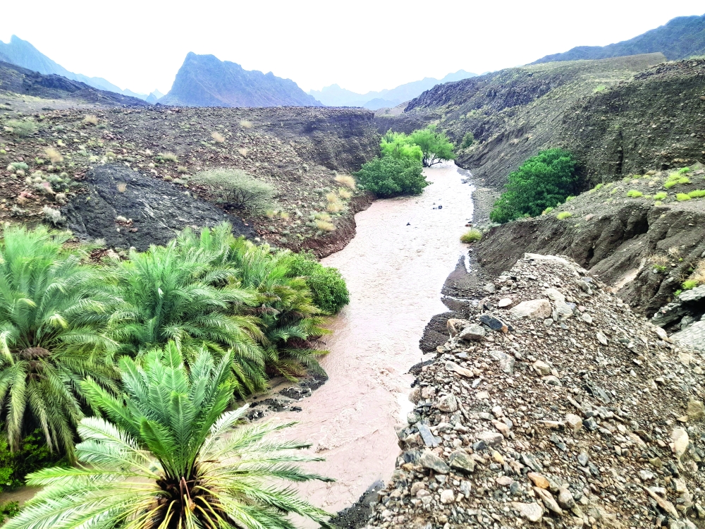 تكونات محلية على الحجر مع أمطارغزيرة على عدد من الولايات