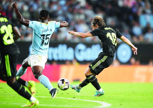 Modric pulls the strings as Real Madrid breeze past Celta Vigo